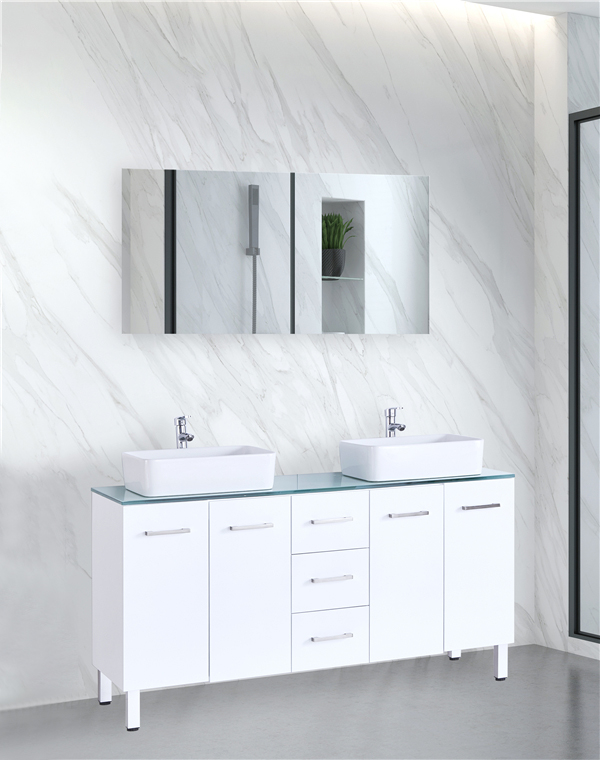 塩ビキャビネットモダンバスルームGGP02