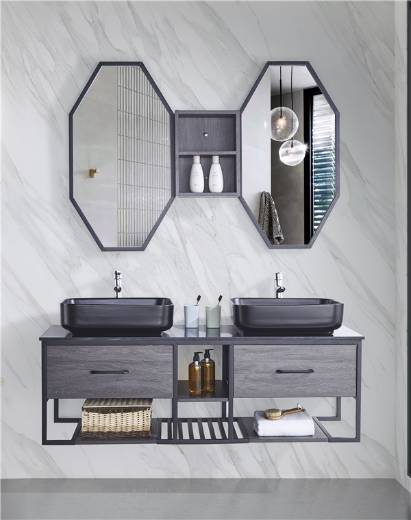 キャビネットGGM08で洗面器